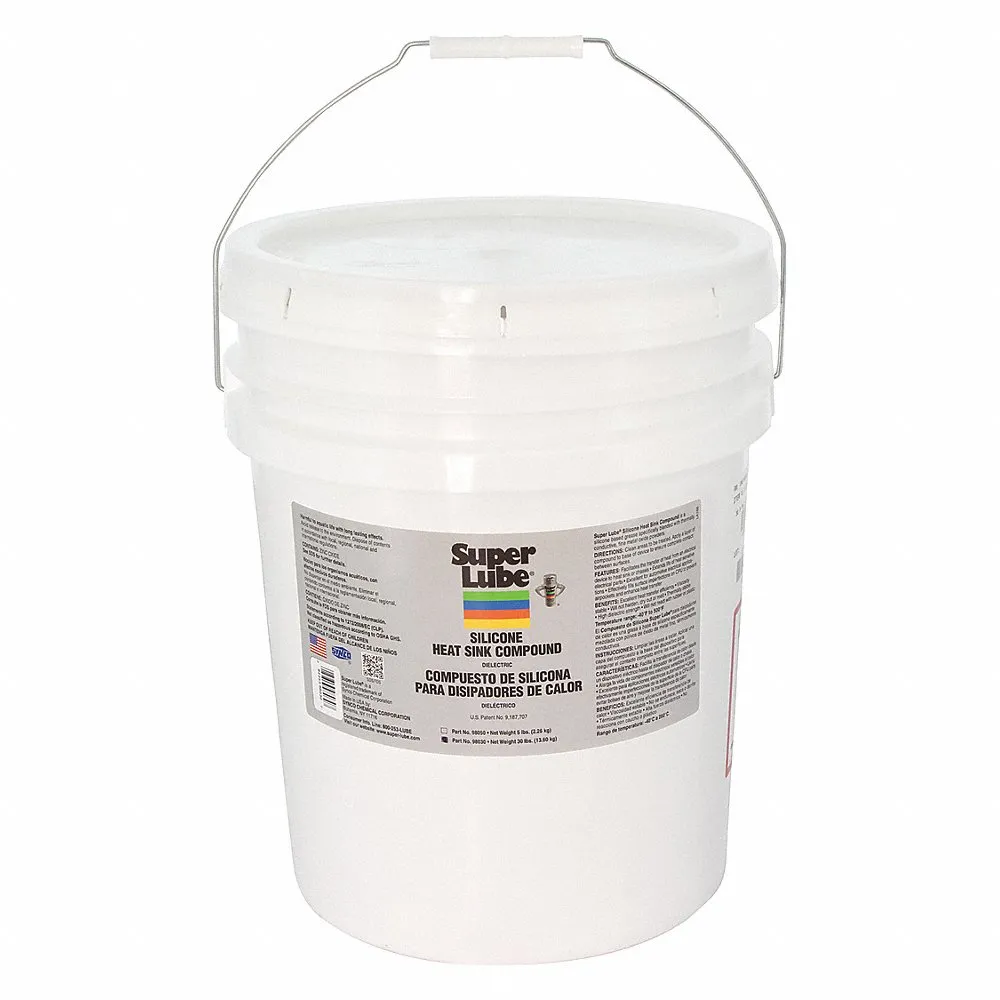 Silicone Heat Sink Compound, 30 lb Size, White, Paste