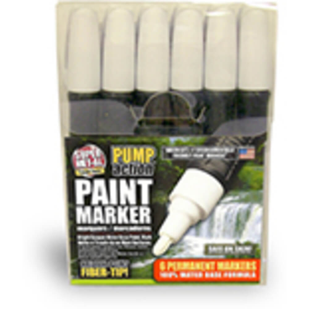 Water Based Fibre Tip Marker, White