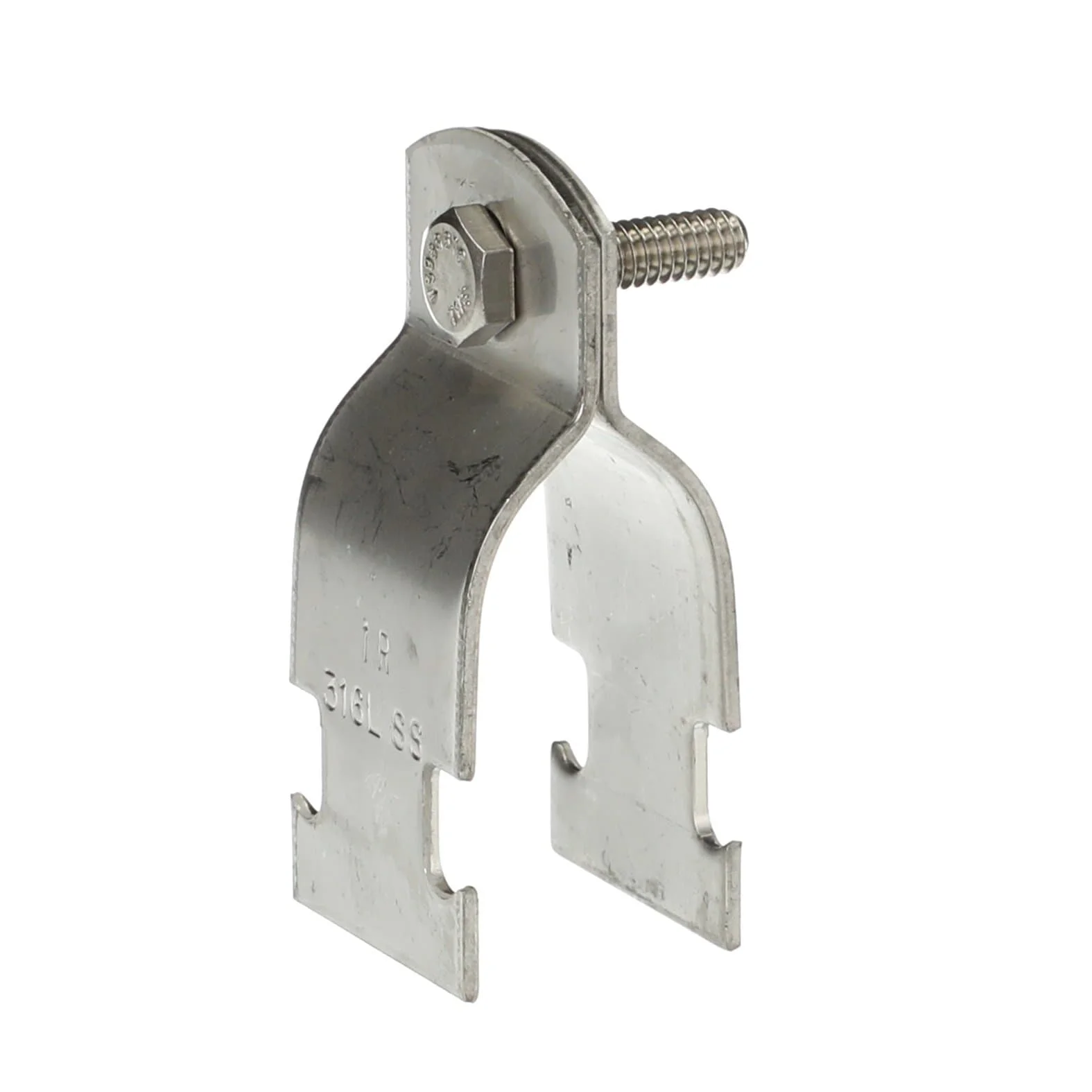 SUPER-STRUT 701-140SS6 Pipe Strap, 1/4 Inch Size, Stainless Steel | CF4YGW