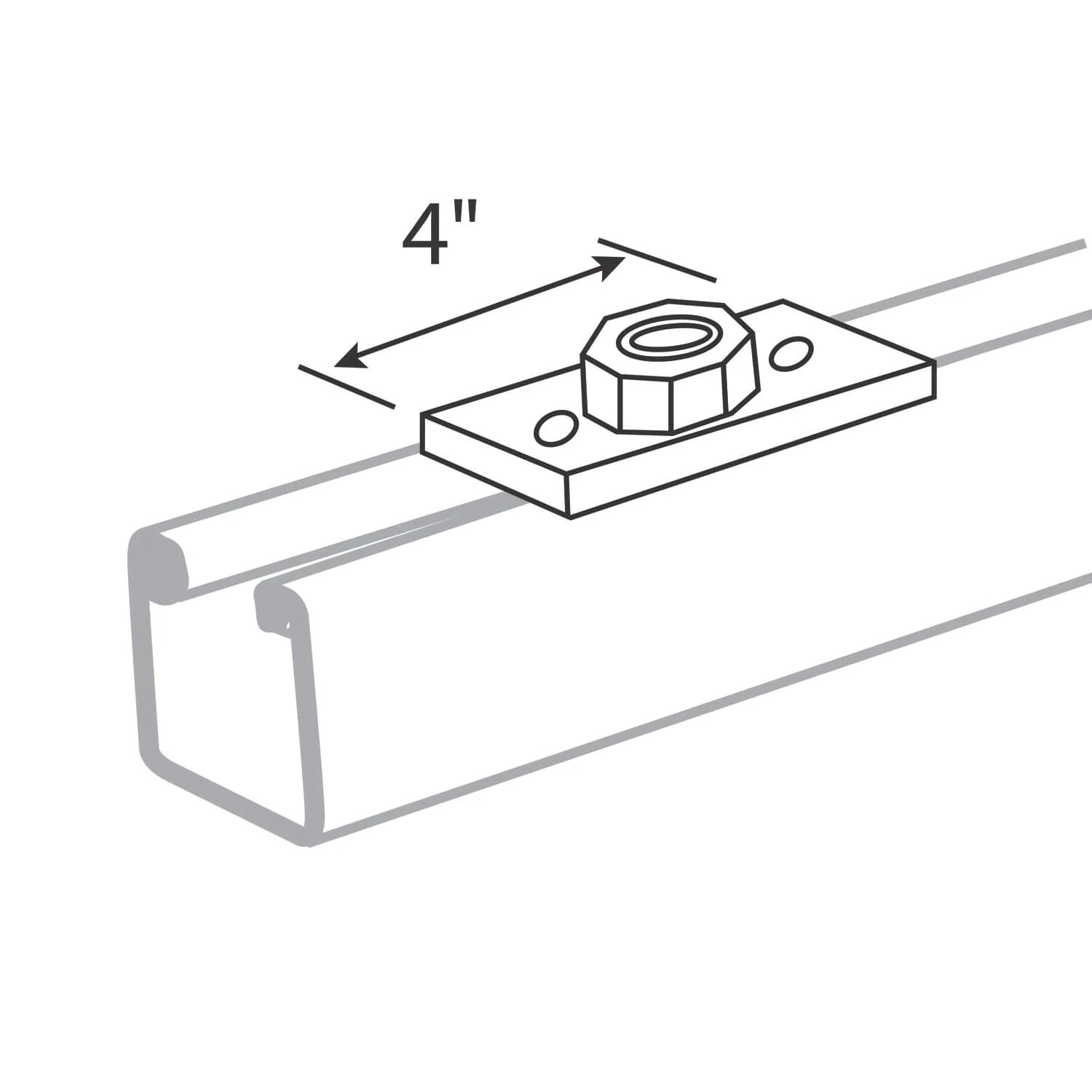 SUPER-STRUT AB803 Conduit Connector | CF4YCE