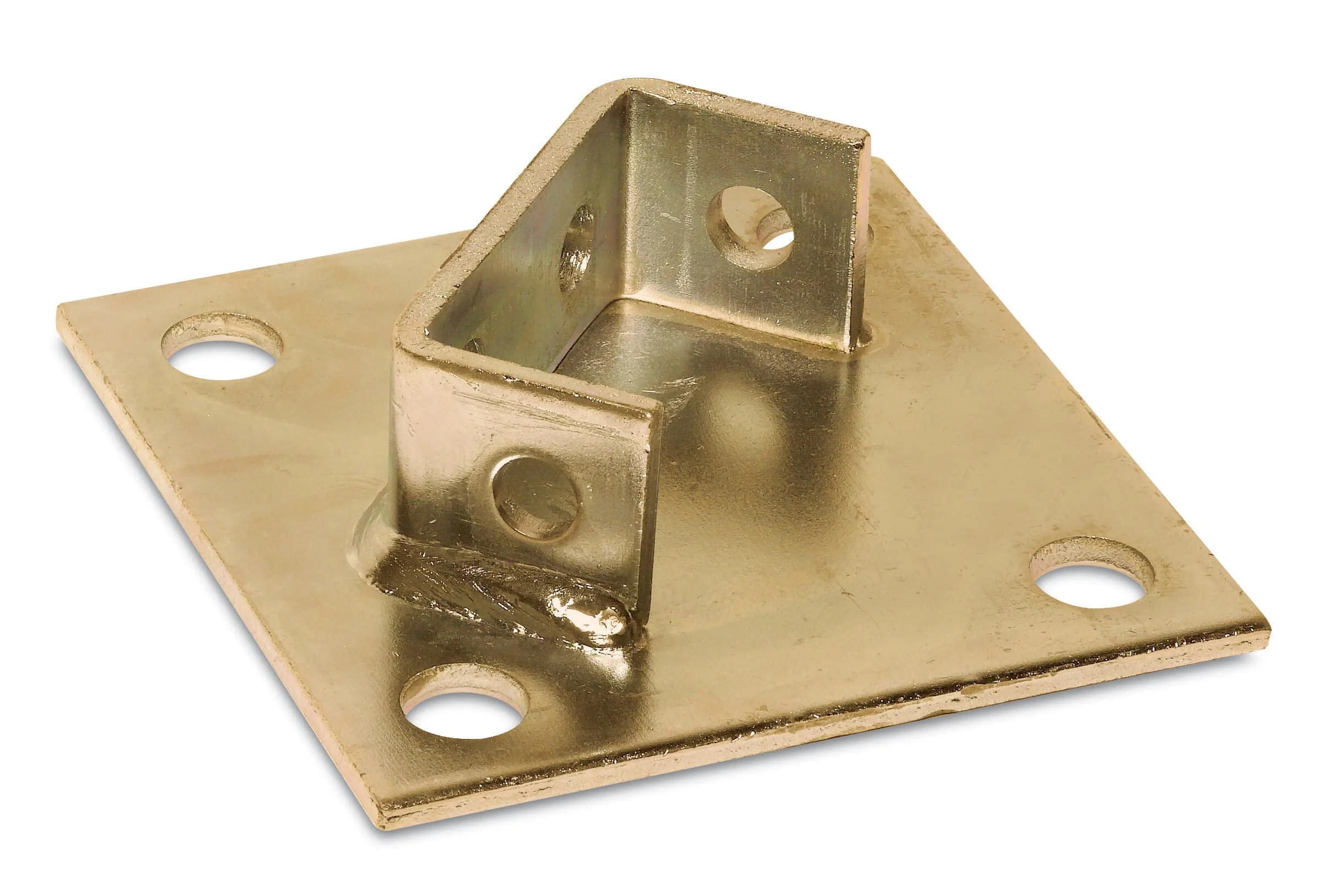 SUPER-STRUT AP234 Channel Post Base, Gold | CF4ZUY