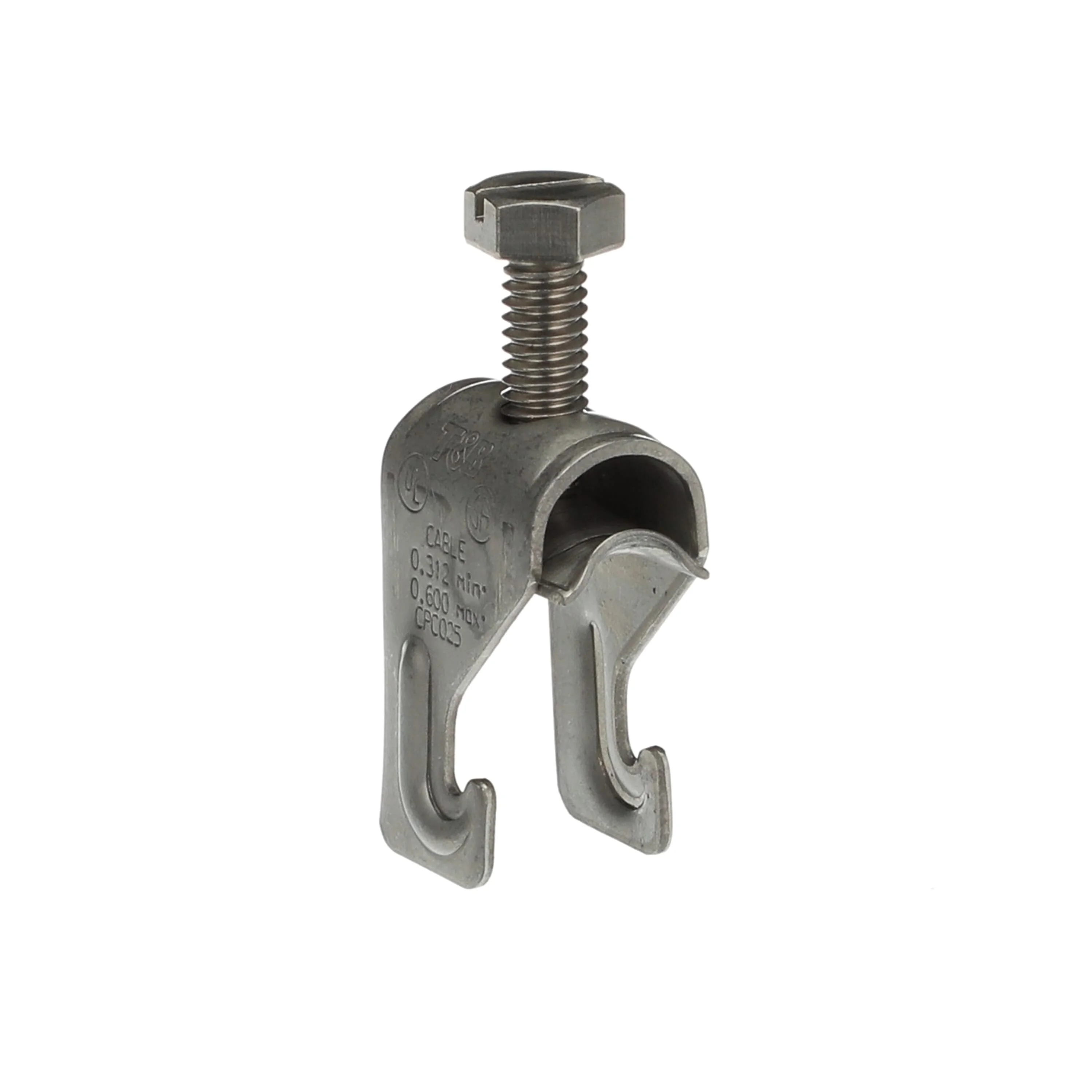 SUPER-STRUT CPC025SS6 Pipe Clamp, 1/4 Inch Size, Stainless Steel | CF4YNP