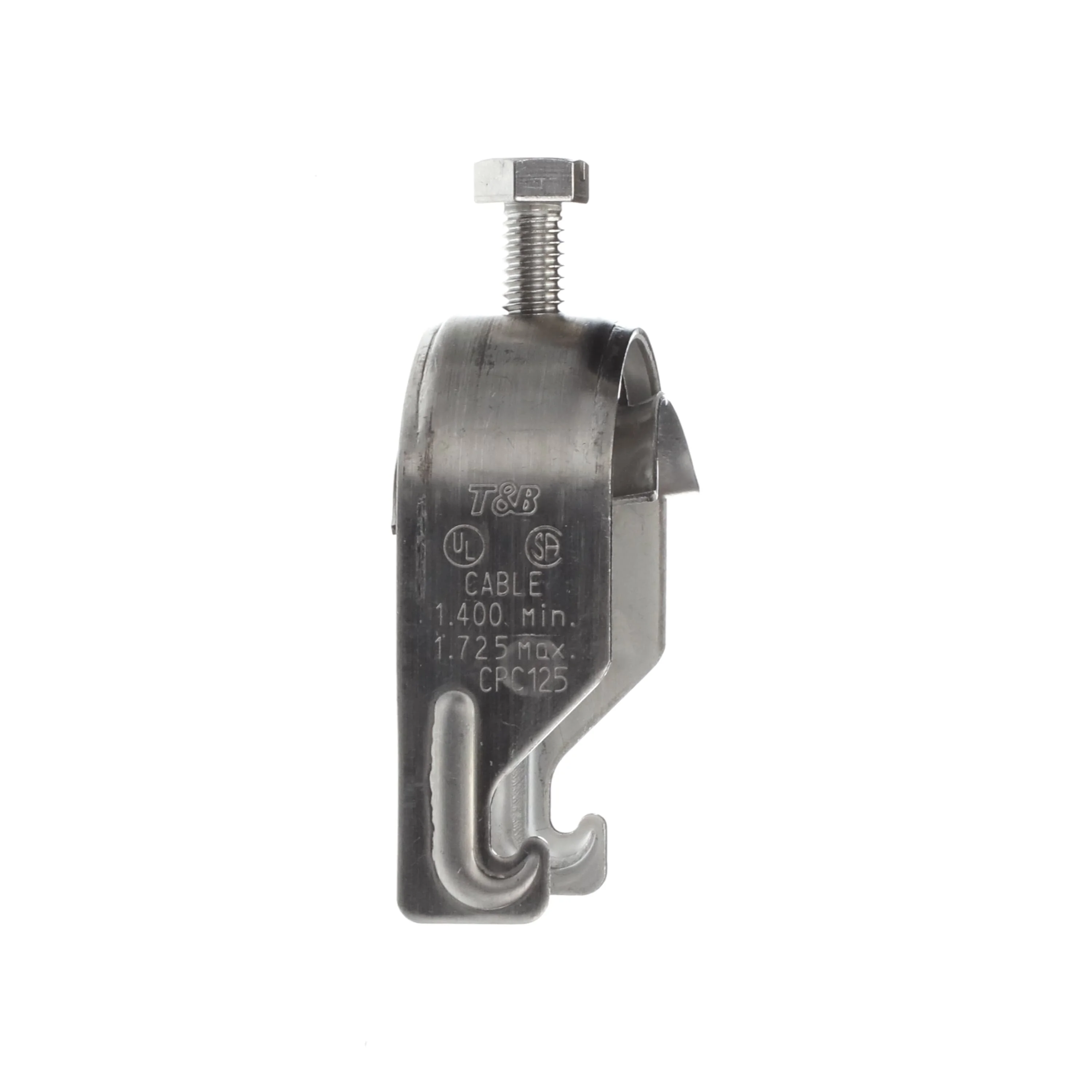 Cobra Conduit/Cable Clamp, Electro Galvanized/Silver Galv Finish, 1-Piece Type