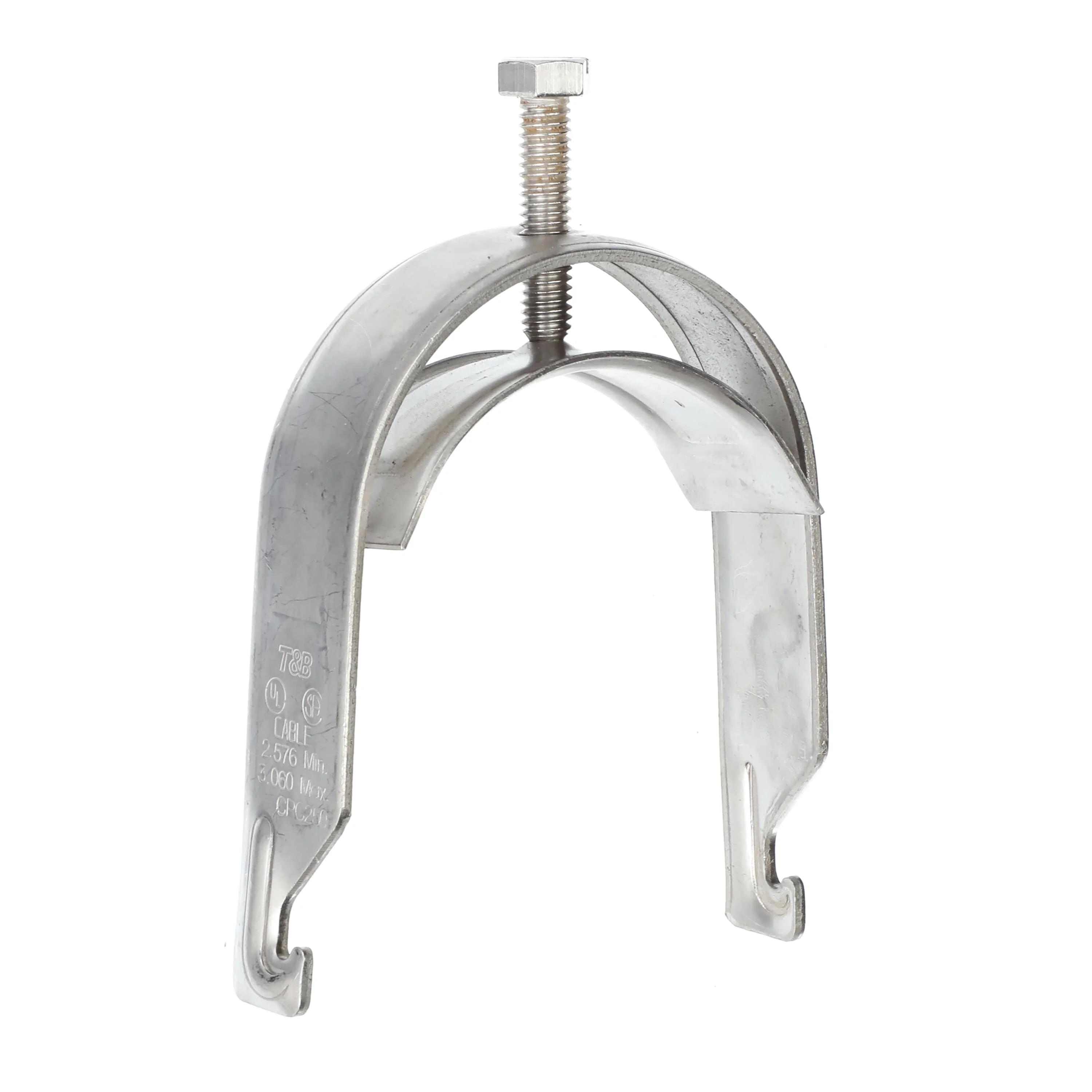SUPER-STRUT CPC250SS6 Pipe Clamp, 2.5 Inch Size, Stainless Steel | CF4YFX
