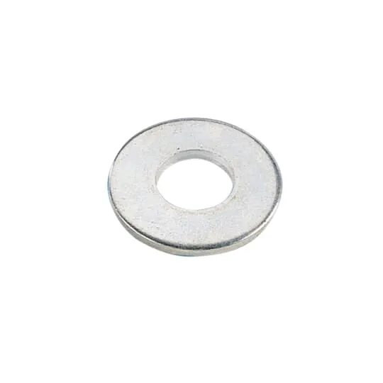 Flat Washer, Silvergalv/Electro-Galvanized Finish, Steel, 1/4 Inch Nominal Size