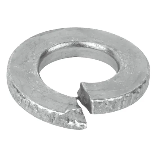 Lock Washer, Silvergalv/Electro-Galvanized Finish, Steel, 3/8 Inch Nominal Size