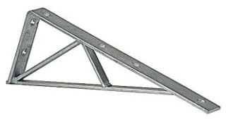 Bracket, Size 16-1/2 x 1-5/8 Inch, 90 Degree, Steel