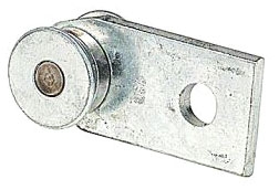 Bearing Trolley Assembly, 500 lb Load Capacity, Goldgalv Finish, Steel