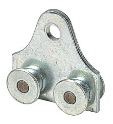 Bearing Trolley Assembly, 1000 lb Load Capacity, Goldgalv Finish, Steel