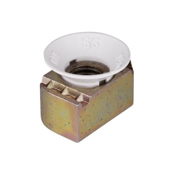 Cone Nut Nylon Gold/Galv 1/2In