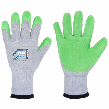 SUPERIOR GLOVE S10LXPB-10 Knit Gloves, Size XL, ANSI Needlestick Level 5, ANSI Cut Level A5, Smooth, 1 Pair | CU4WQJ 55NE09