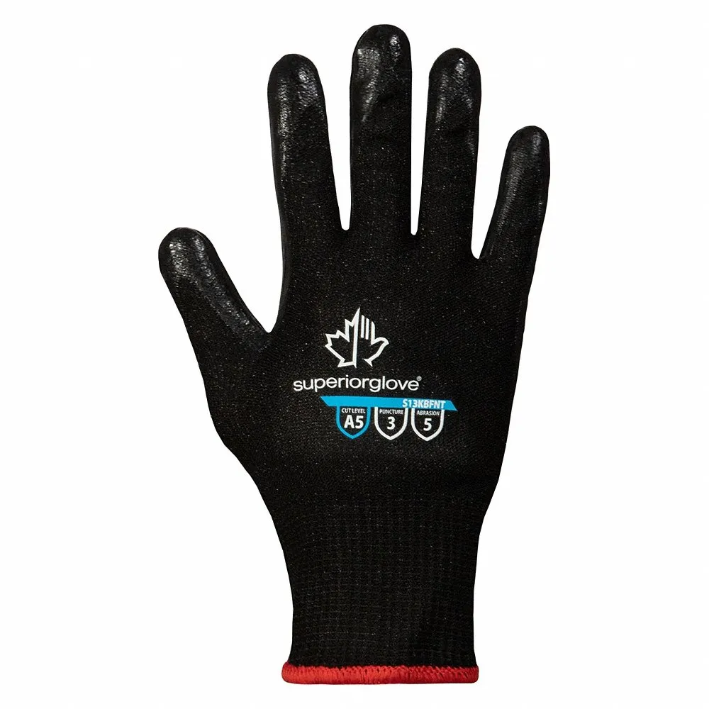 SUPERIOR GLOVE S13KBFNT11 Cut-Resistant Gloves, 2Xl, Ansi Cut Level A3, Palm, Dipped, Foam Nitrile, 1 Pr | CU4WJU 34JZ92
