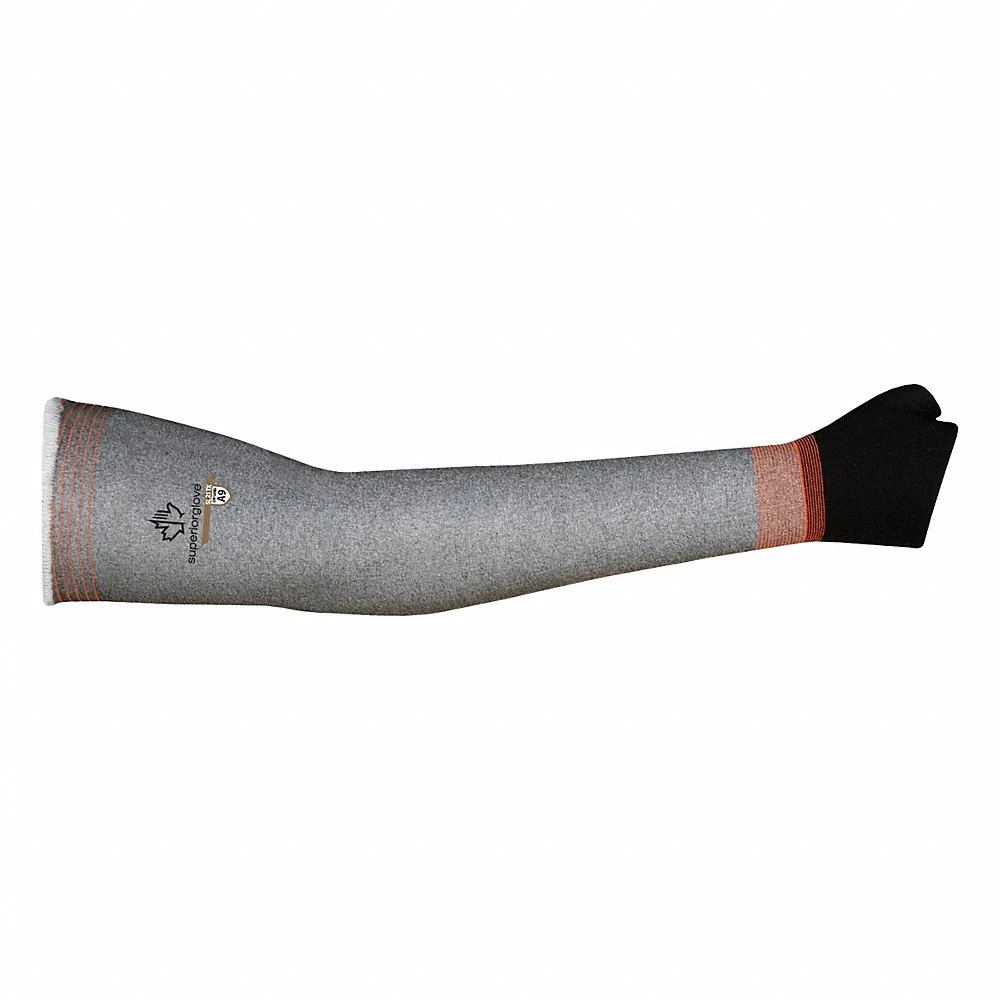 Cut-Resistant Sleeves, 18 Inch Length, Gray