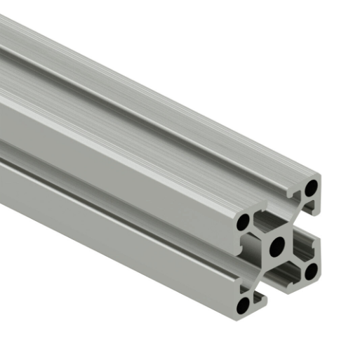 Ultra Light T-Slotted Rail, Silver, 6063-T6 Anodized Aluminum Alloy, Cut To Length