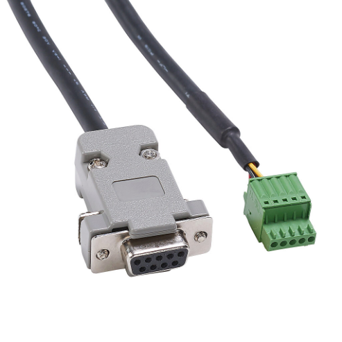 Communication Cable, 9-Pin Female D-Sub To 5-Pin Connector, 6.5 ft./2m Cable Length