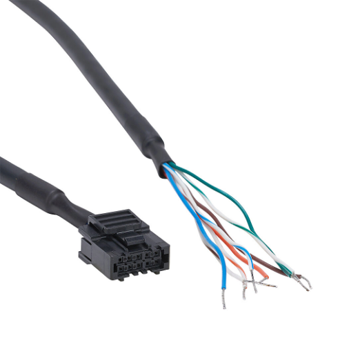 Encoder Cable, 10-Pin Connector To Pigtail, 20 ft. Cable Length
