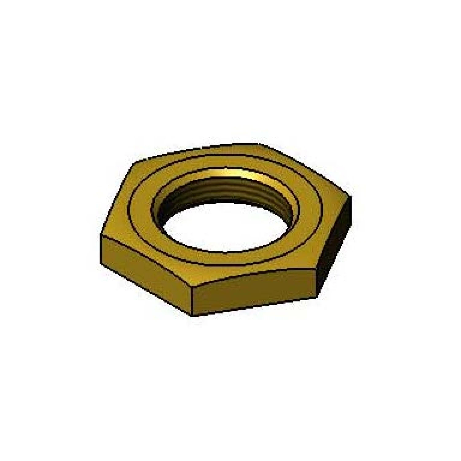 T&S 000969-45 Lock Nut, 3/8-18 NPSL, Brass | AP6QPC