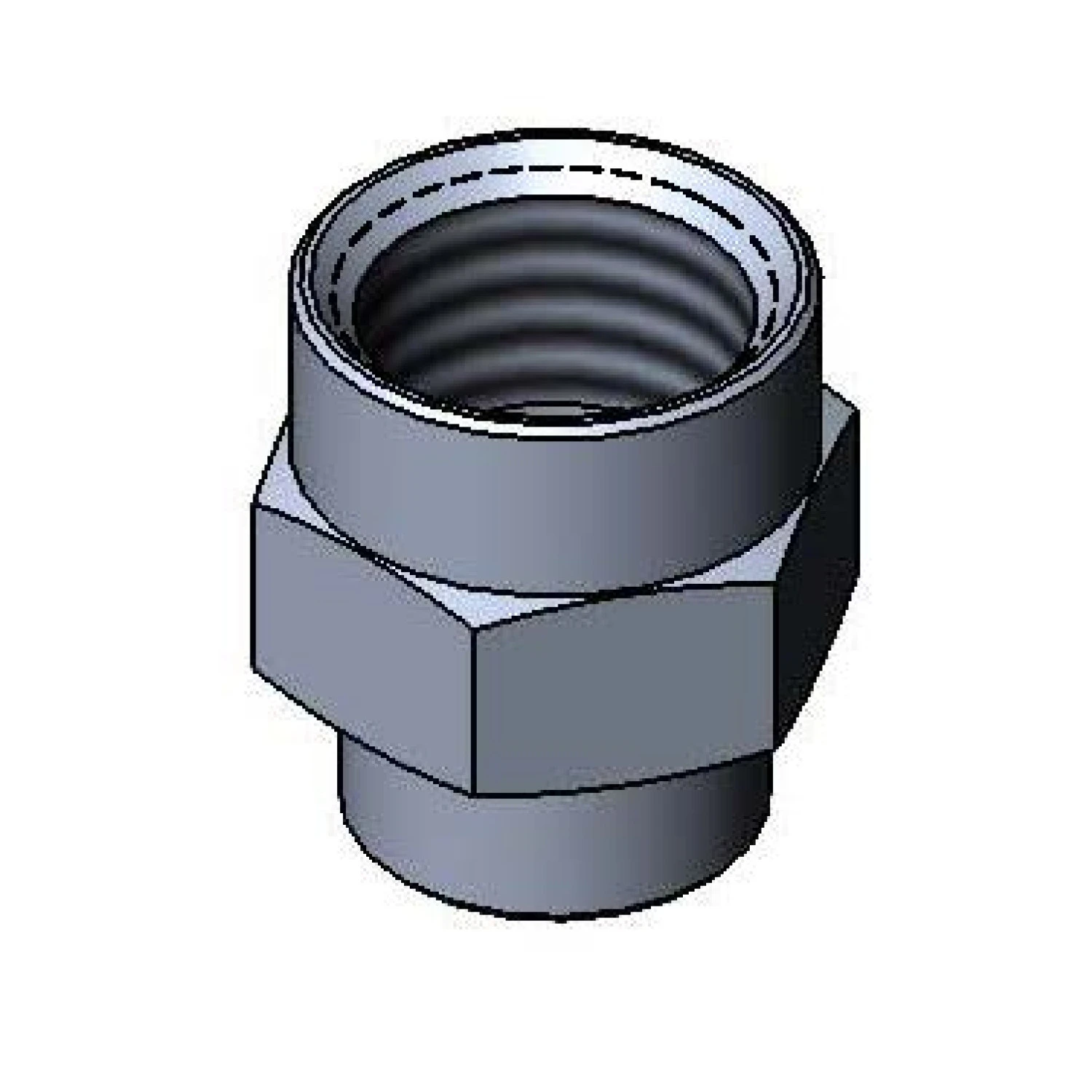 T&S 001995-25 Reducing Coupling, 1/2 Inch x 3/8 Inch | AP6VLJ
