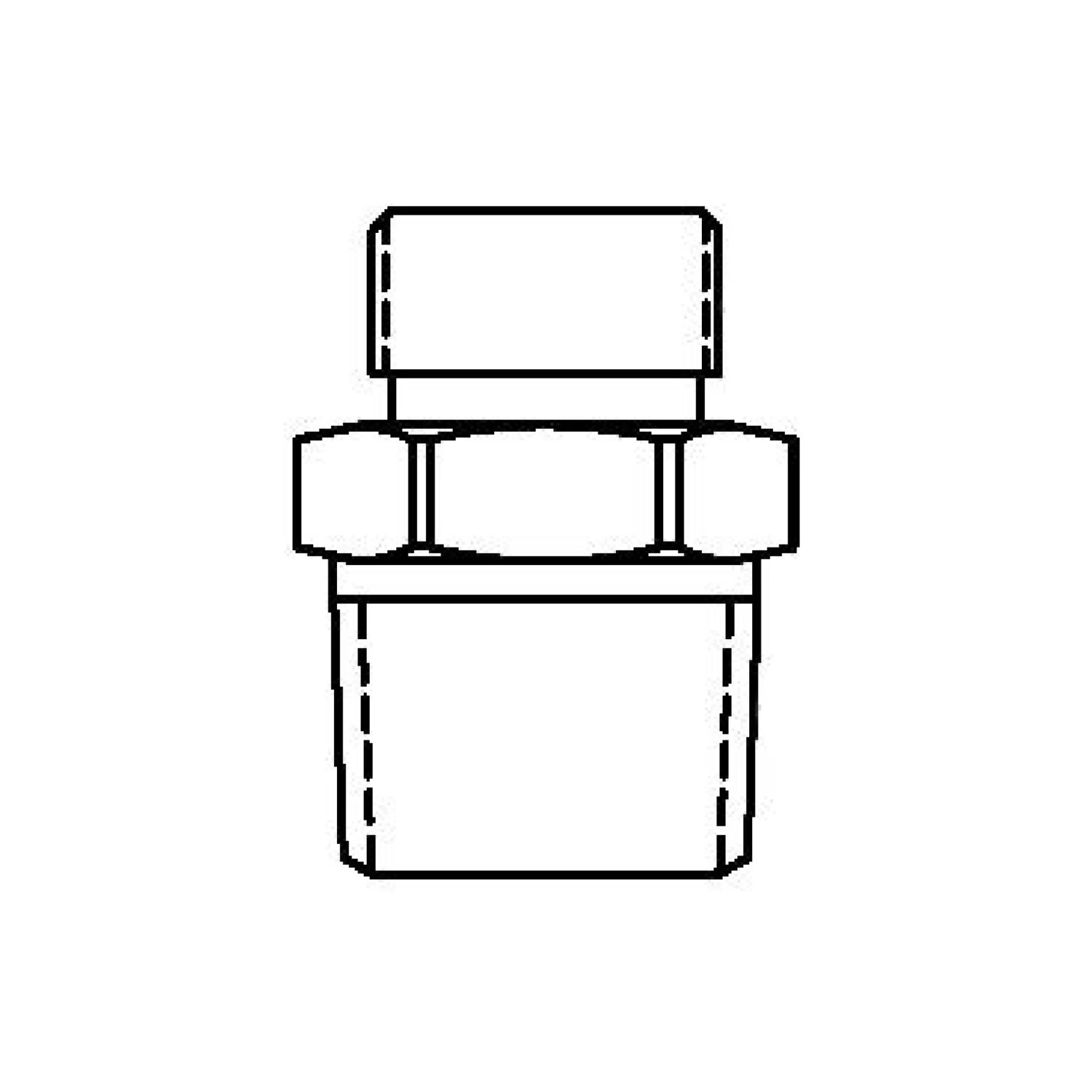 T&S 006101-45 Adapter Fitting, 3/8-18NPT-M x 9/16-24UN Male | AP7BCQ