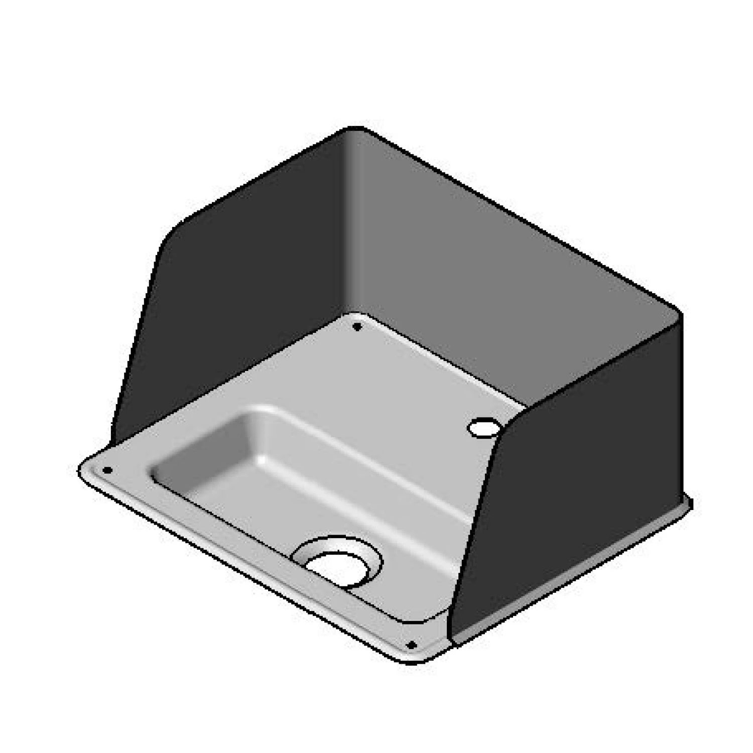 Drip Pan Assembly, With Splash Guards