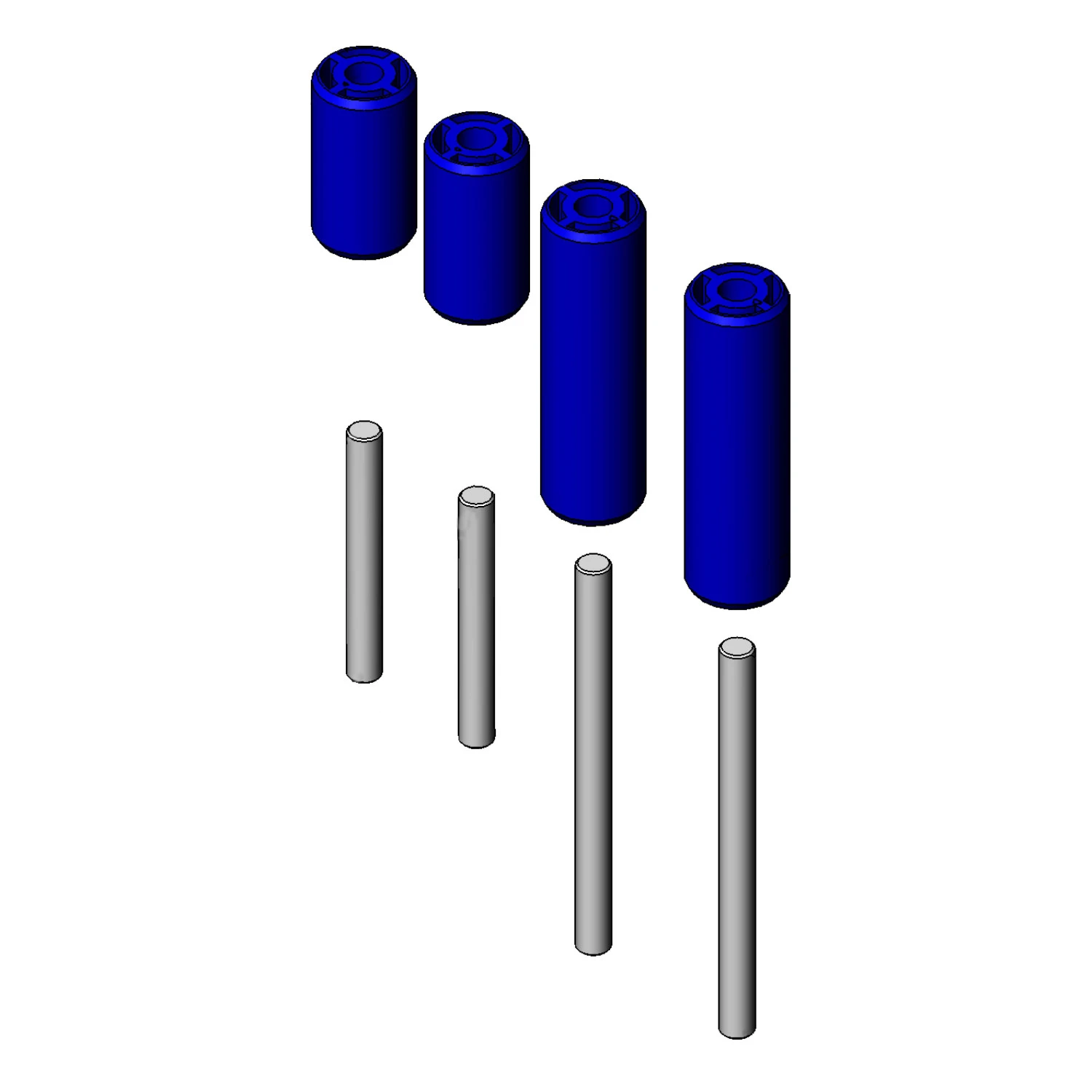 T&S 014937-45 Roller Kit, For Large Enclosed Hose Reels, Pack of 4 | AP8HHP