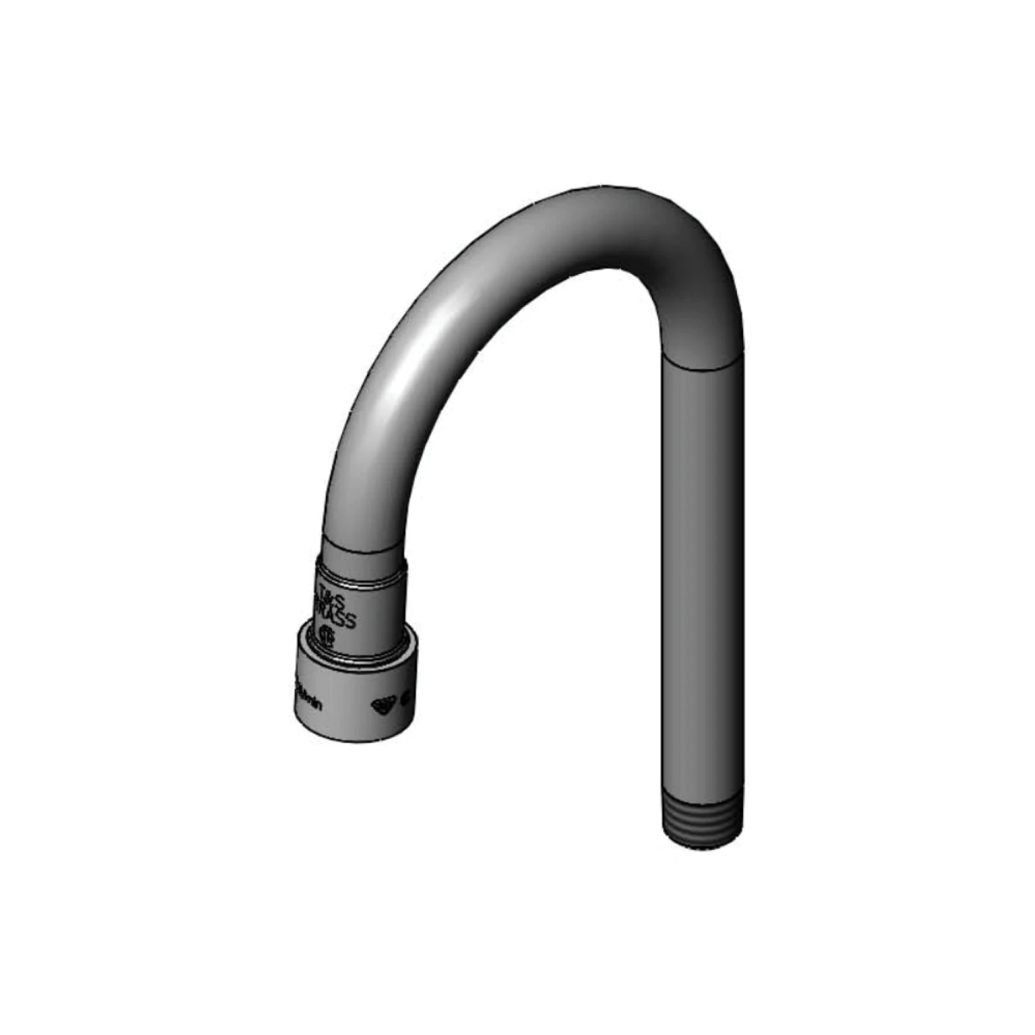 T&S 167X-V22 Short Rigid Gooseneck, With 2.2 GPM VR Aerator | CL6UPZ