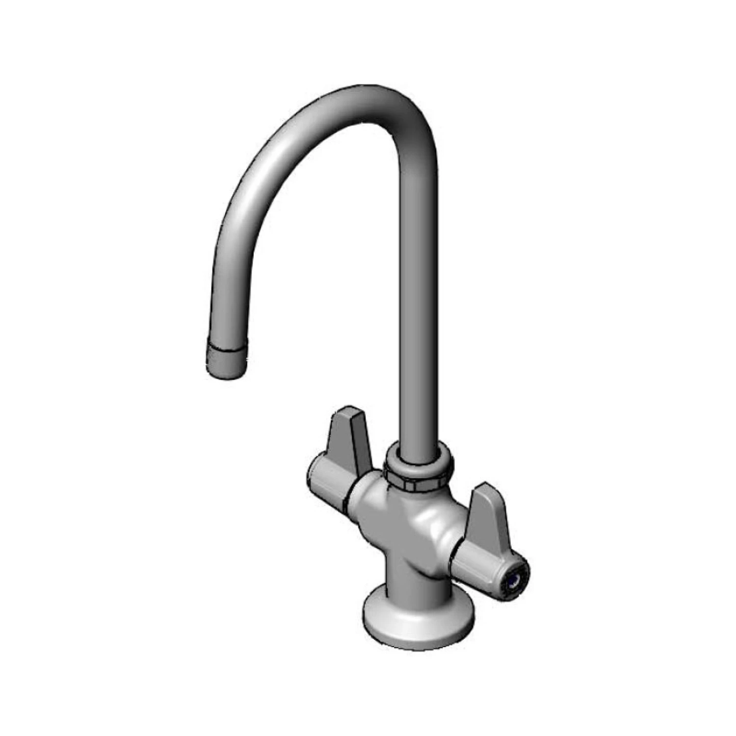 T&S 5F-2SLX05-F15 Deck Mount Mixing Faucet, Single Hole, Swivel Gooseneck, 1.5 GPM Aerator | CL6UQU