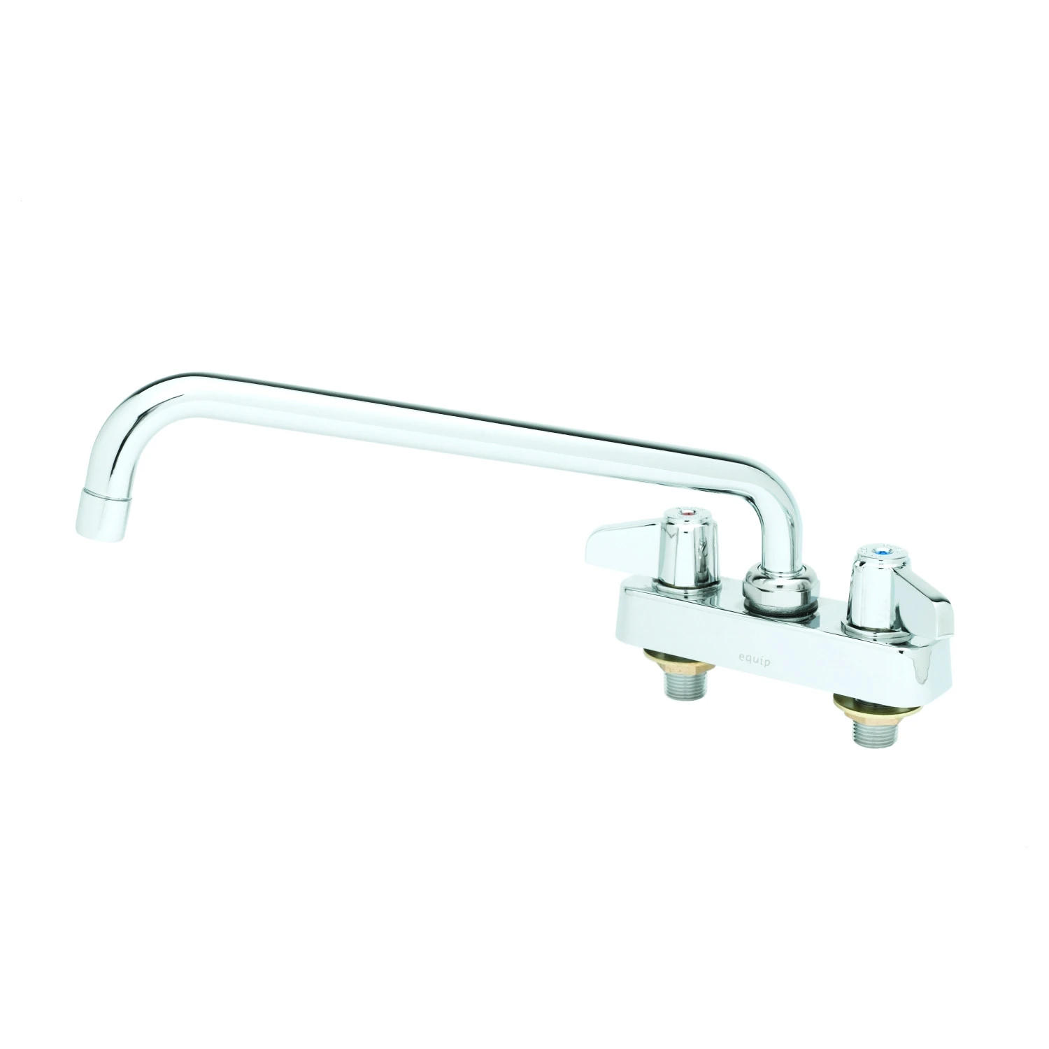 T&S 5F-4CLX12 Workboard Faucet, 4 Inch, Deck Mt., Lever Handles, 12 Inch Swing Nozzle | AU2MYH