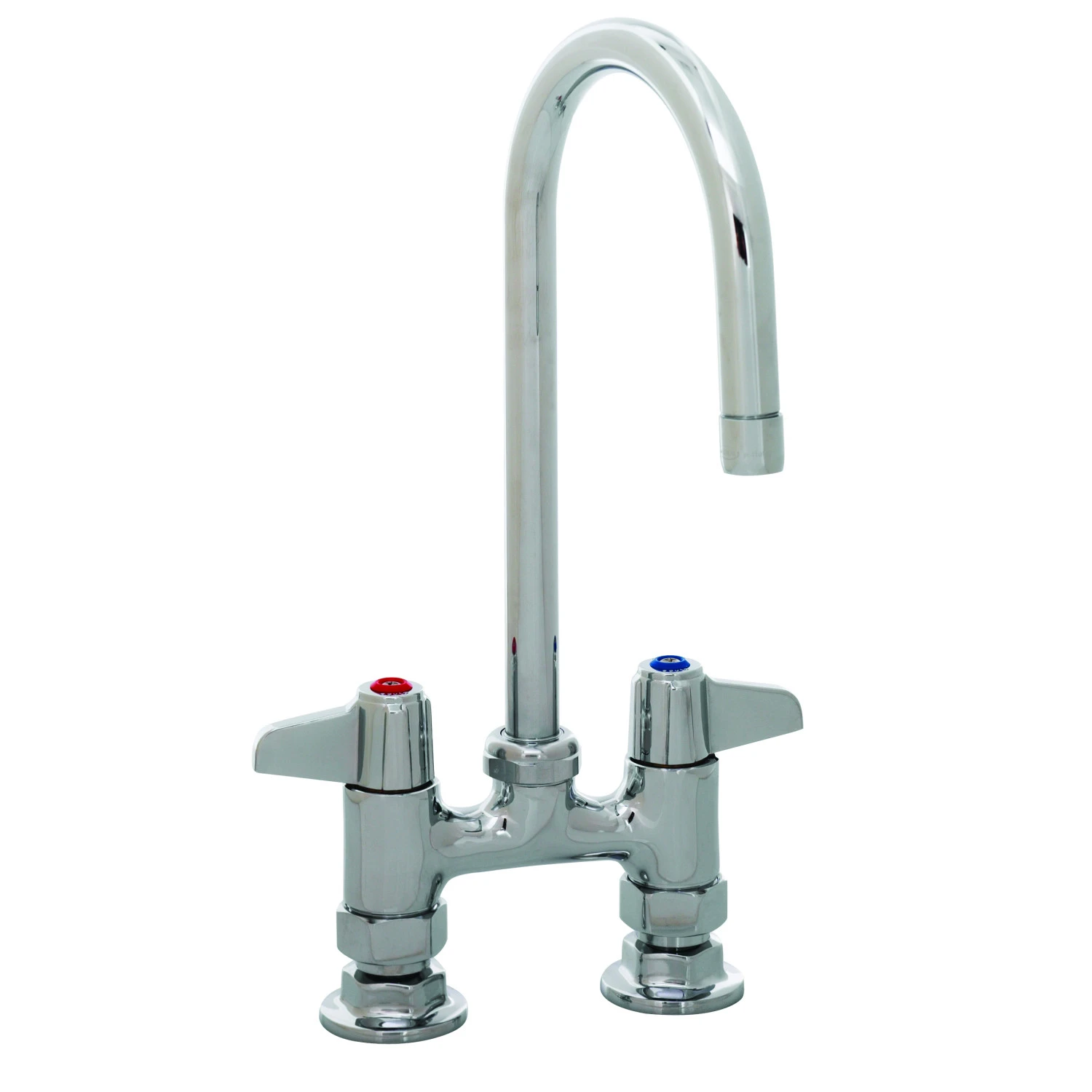 T&S 5F-4DLS05A Faucet, 4 Inch, Deck Mount, 5-1/2 Inch Swivel Gooseneck, 2.2 GPM Aerator | CE4ZRU