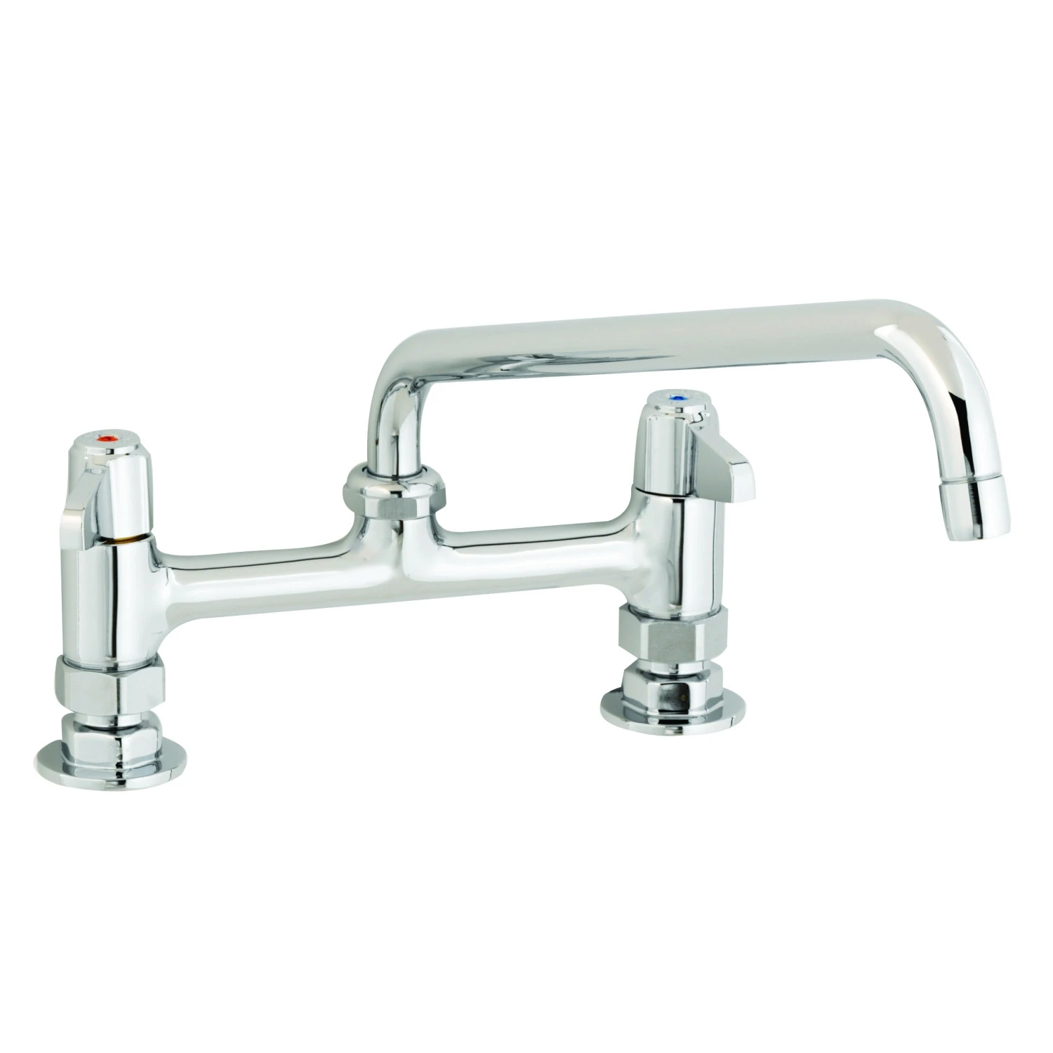 T&S 5F-8DLX06 Faucet, 8 Inch Centers, Deck Mt., 6 Inch Swing Nozzle | AU2NBT