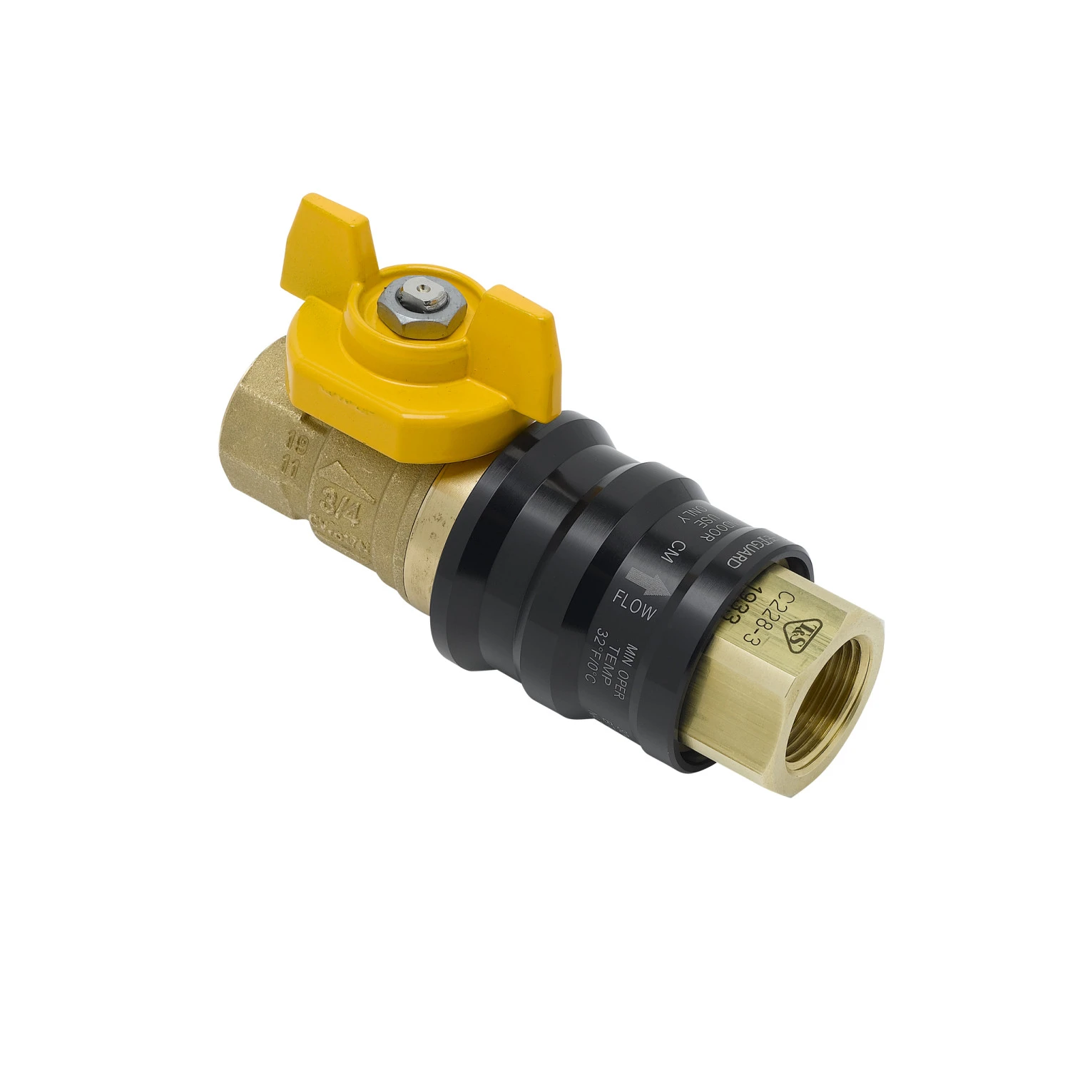 T&S AG-9D QD Valve Combination Device, 3/4 Inch NPT | CL6UVD