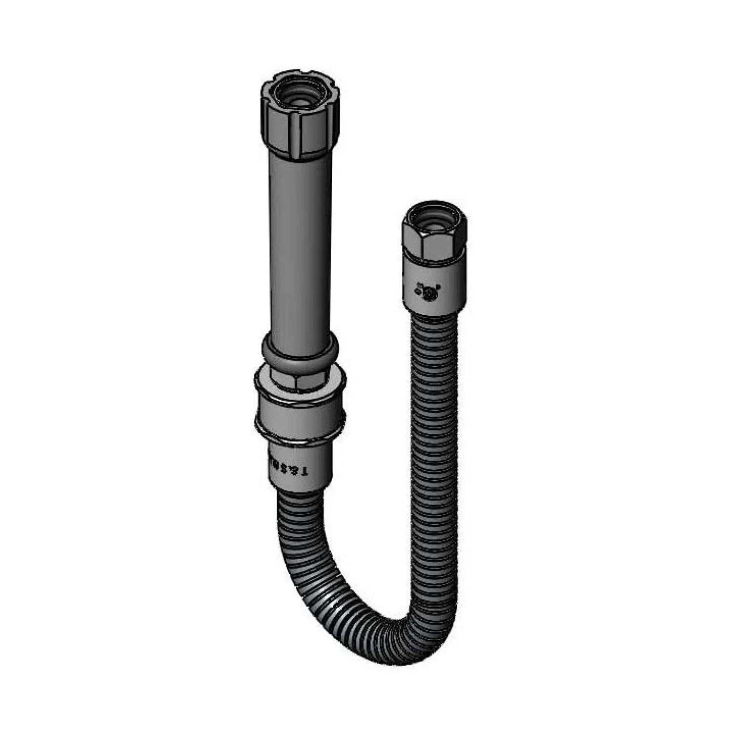 T&S B-0020-H-SWV Pre-Rinse Swivel, 20 Inch, Flexible, Stainless Steel Hose With Gray Handle | CL6UVF