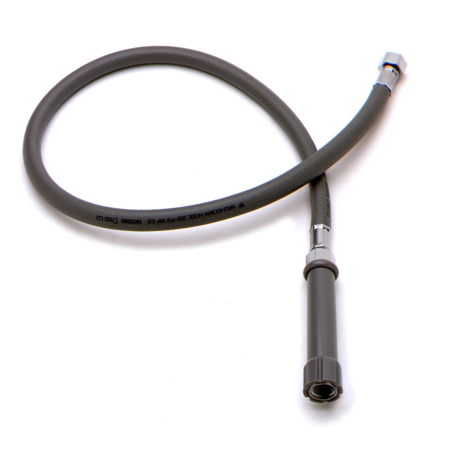 T&S B-0044-R Reinforced PVC Hose Assembly, 44 Inch, With Handle | AV3LRQ