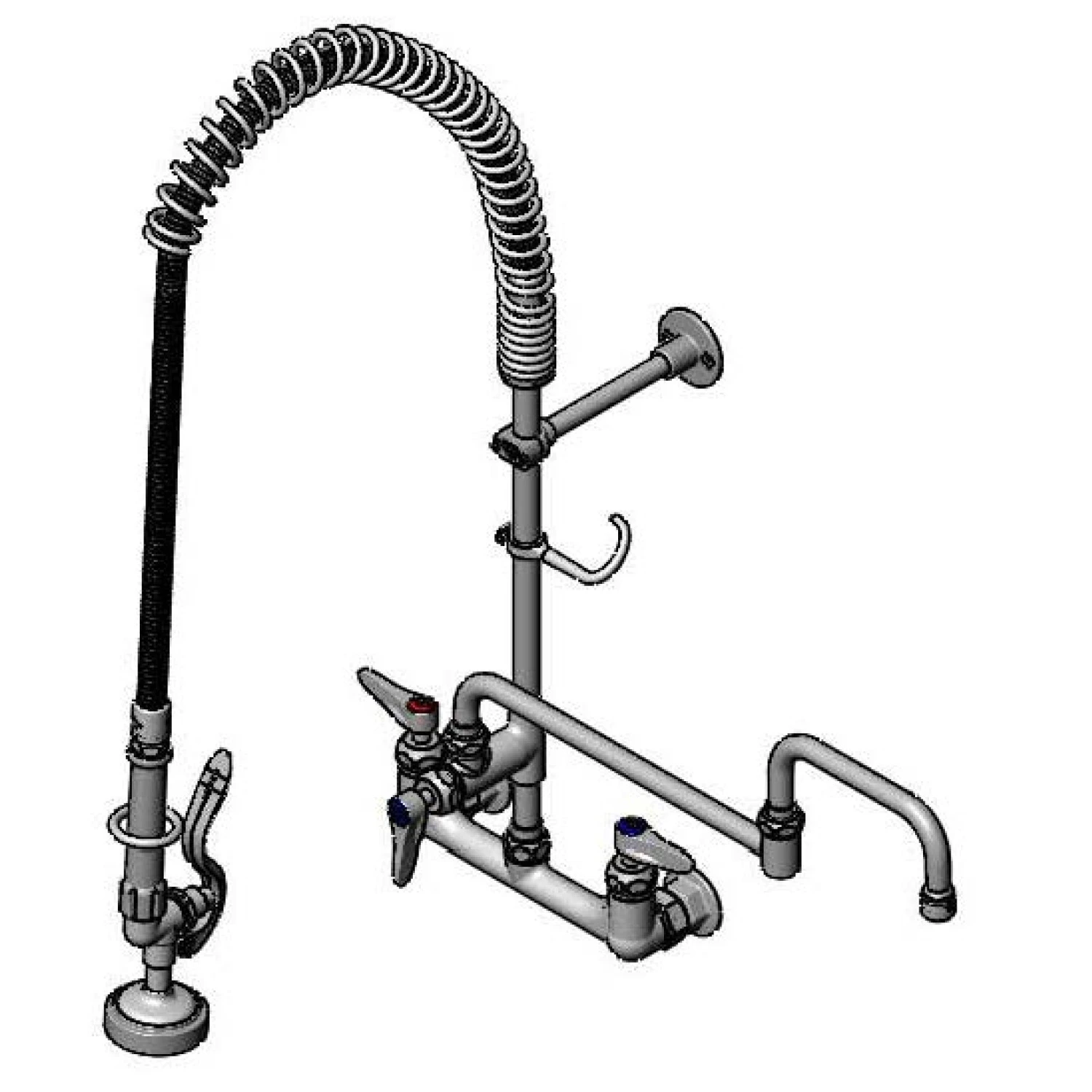 T&S B-0152-CR Pre-Rinse Unit, With Add On Faucet, And Swing Nozzle | CL6UWK