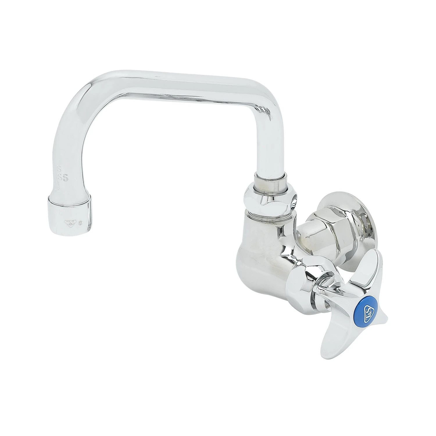 Single Pantry Faucet, Single Hole Base, Wall Mount, 6 Inch Swing Nozzle