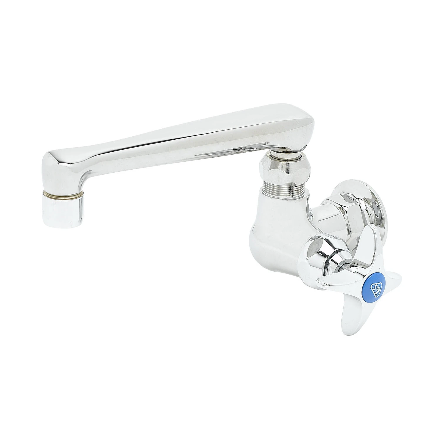 T&S B-0216 Single Pantry Faucet, Single Hole Base, Wall Mt., 6 Inch Cast Spout | AV3MYV