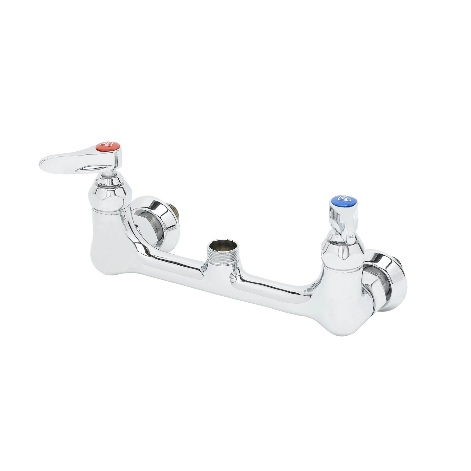 Double Pantry Base Faucet, Wall Mt., 8 Inch Centers, Less Nozzle