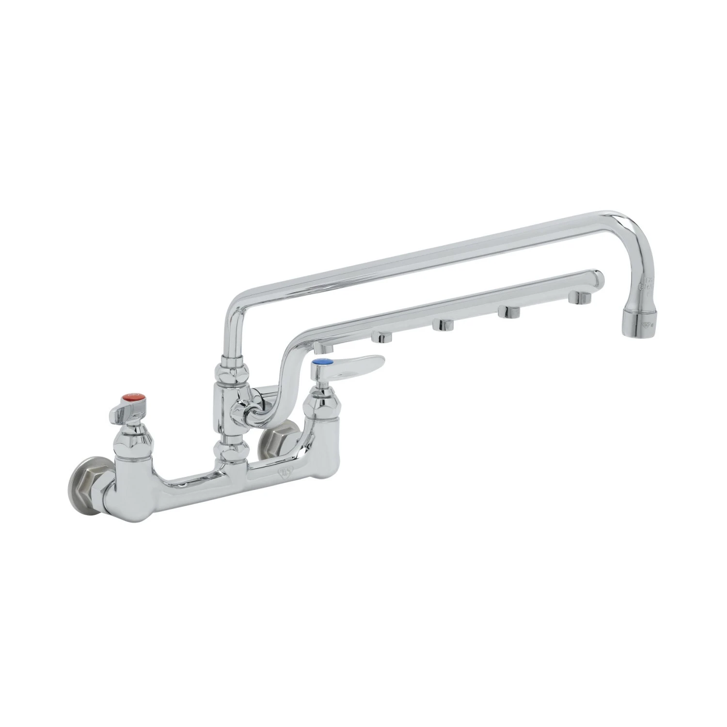 T&S B-0230-U18 Wall Mount Mixing Faucet, 8 Inch, 18 Inch Swing Nozzle | CL6UXM