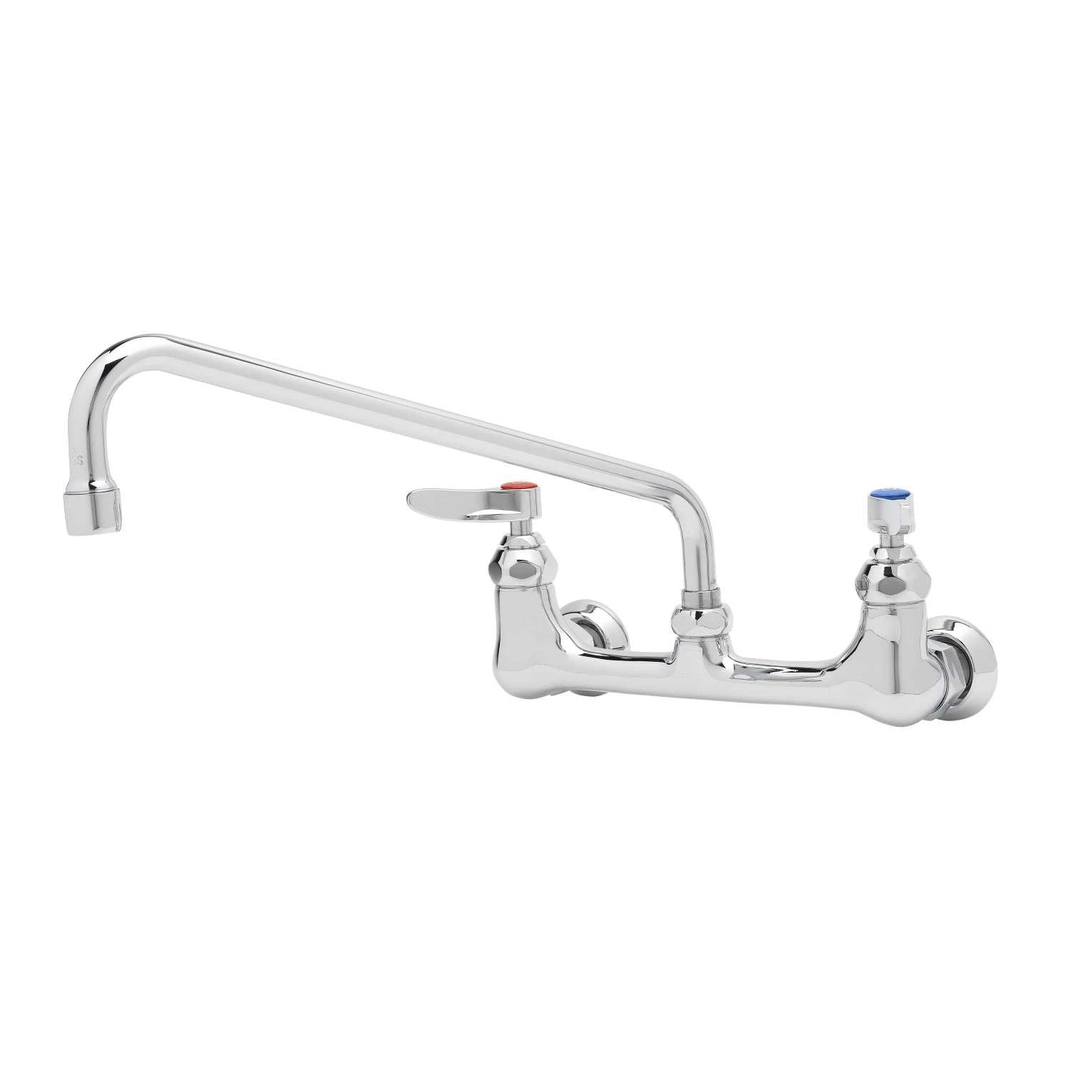T&S B-0231-EE Double Pantry Faucet, Wall Mt., 8 Inch Centers, 12 Inch Swing Nozzle | AV3NDM