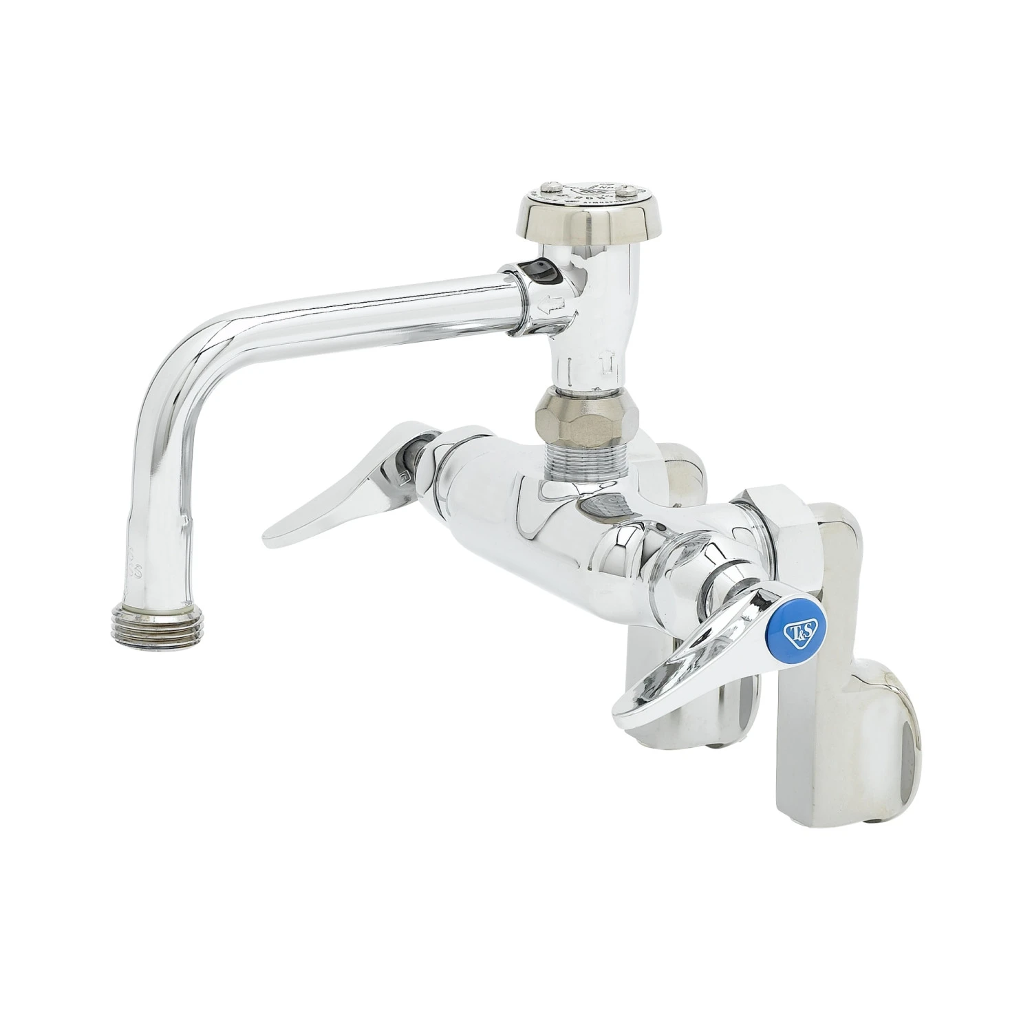 T&S B-0259 Adjustable Wall Mount Faucet, Vacuum Breaker Swivel Nozzle | AV3NFZ