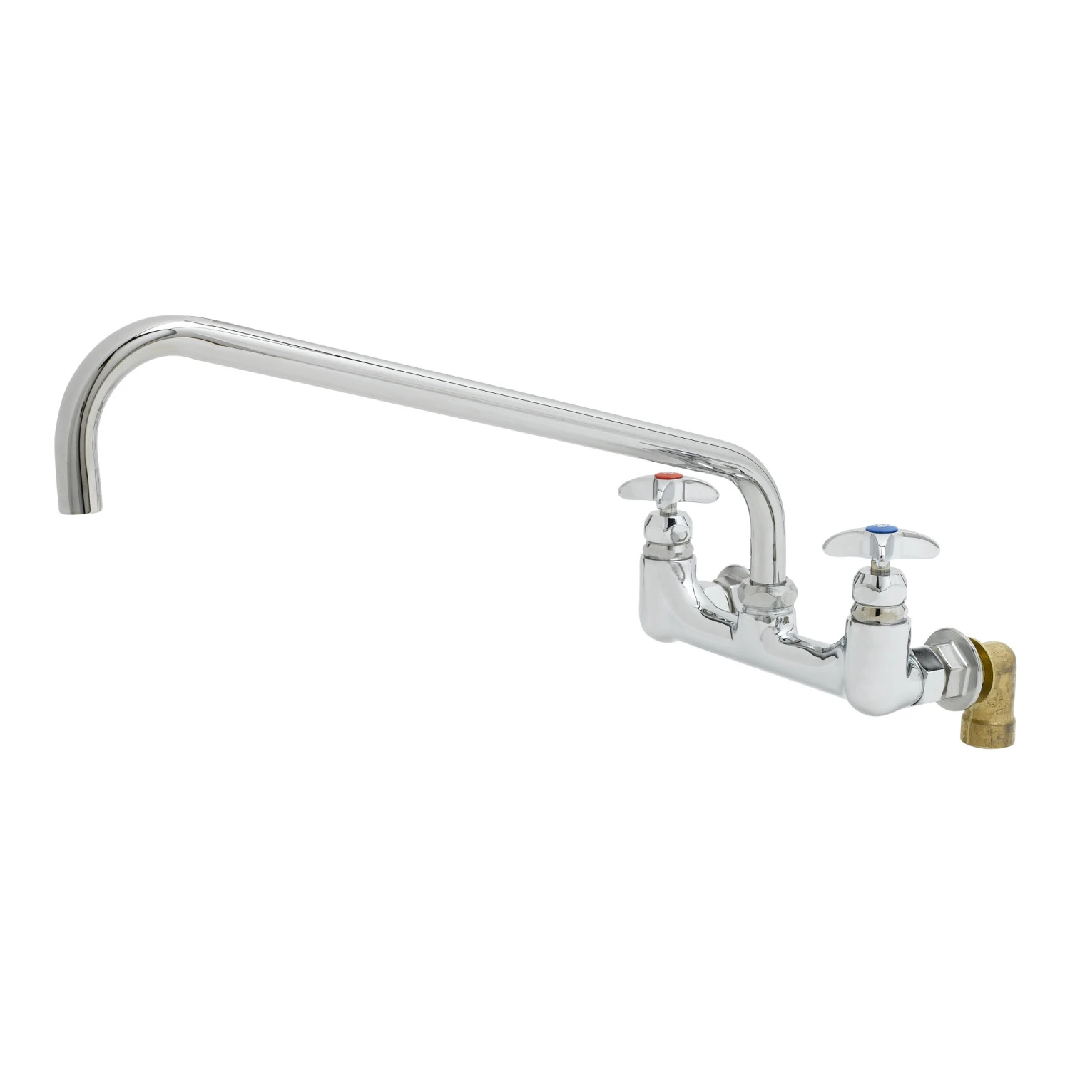 T&S B-0291 Mixing Faucet, Wall Mount, 8 Inch Centers, 18 Inch Swing Nozzle, Inlets | AV3NJC