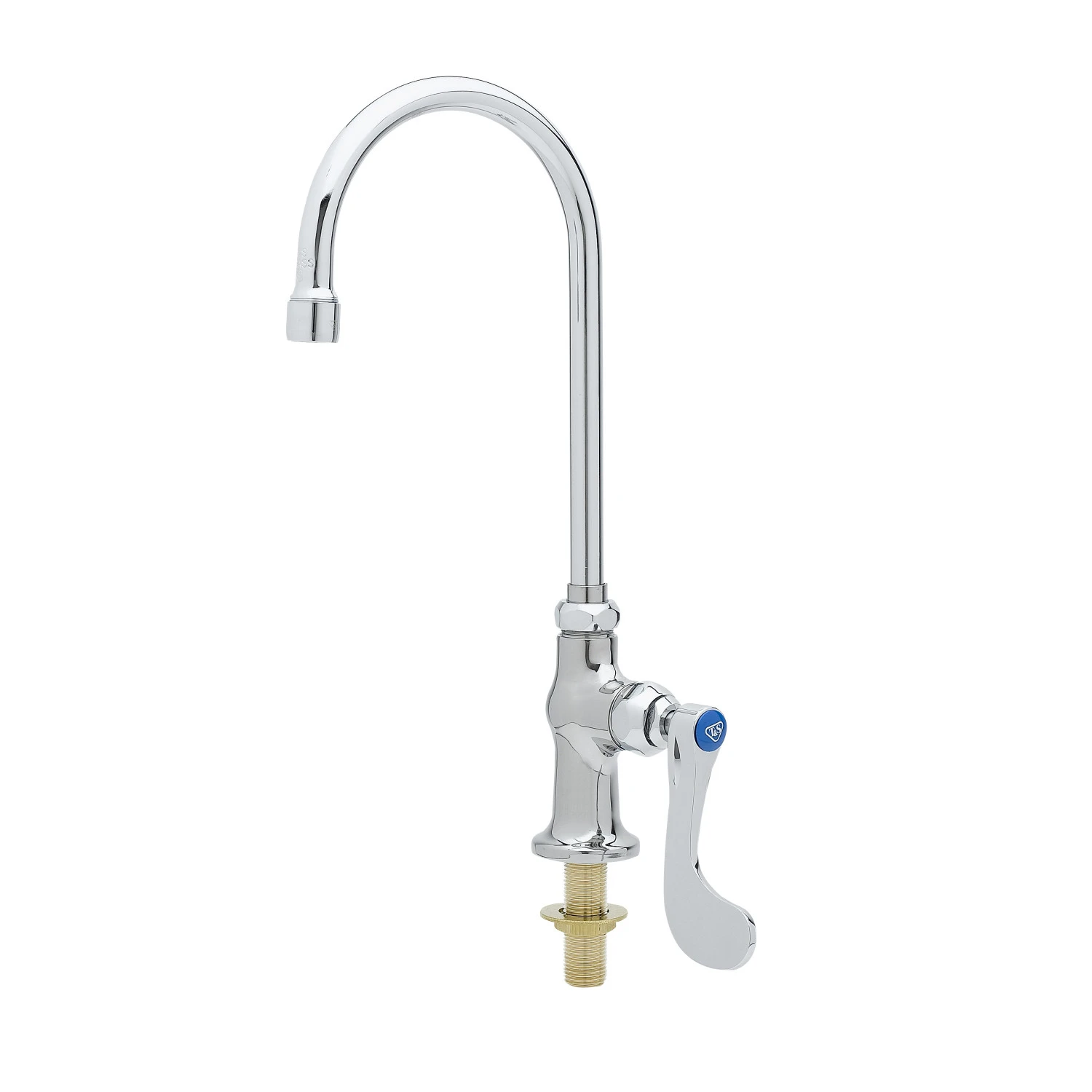 T&S B-0308-04 Single Pantry Faucet, Deck Mount, Swivel Gooseneck, Non-Splash Aerator | AV3NLV