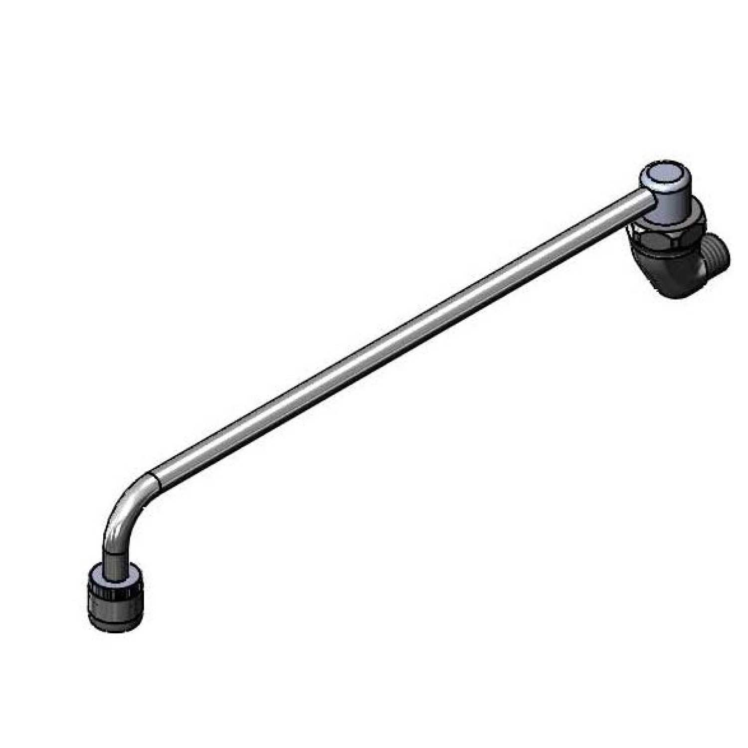 T&S B-0576 Range Faucet, Wall Mount, Aerator, 13-3/4 Inch Length, 3/8 Inch NPT Male Inlet | AV3NZN