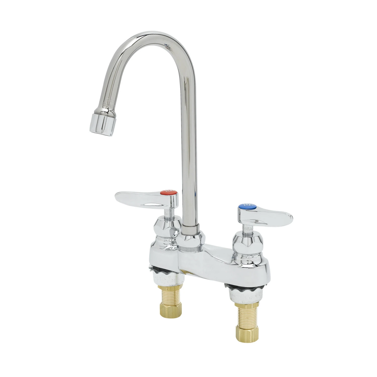T&S B-0874-05CR-VRS Centerset Faucet, 4 Inch, Gooseneck, Ceramas, With VR Screws | AV3PPG