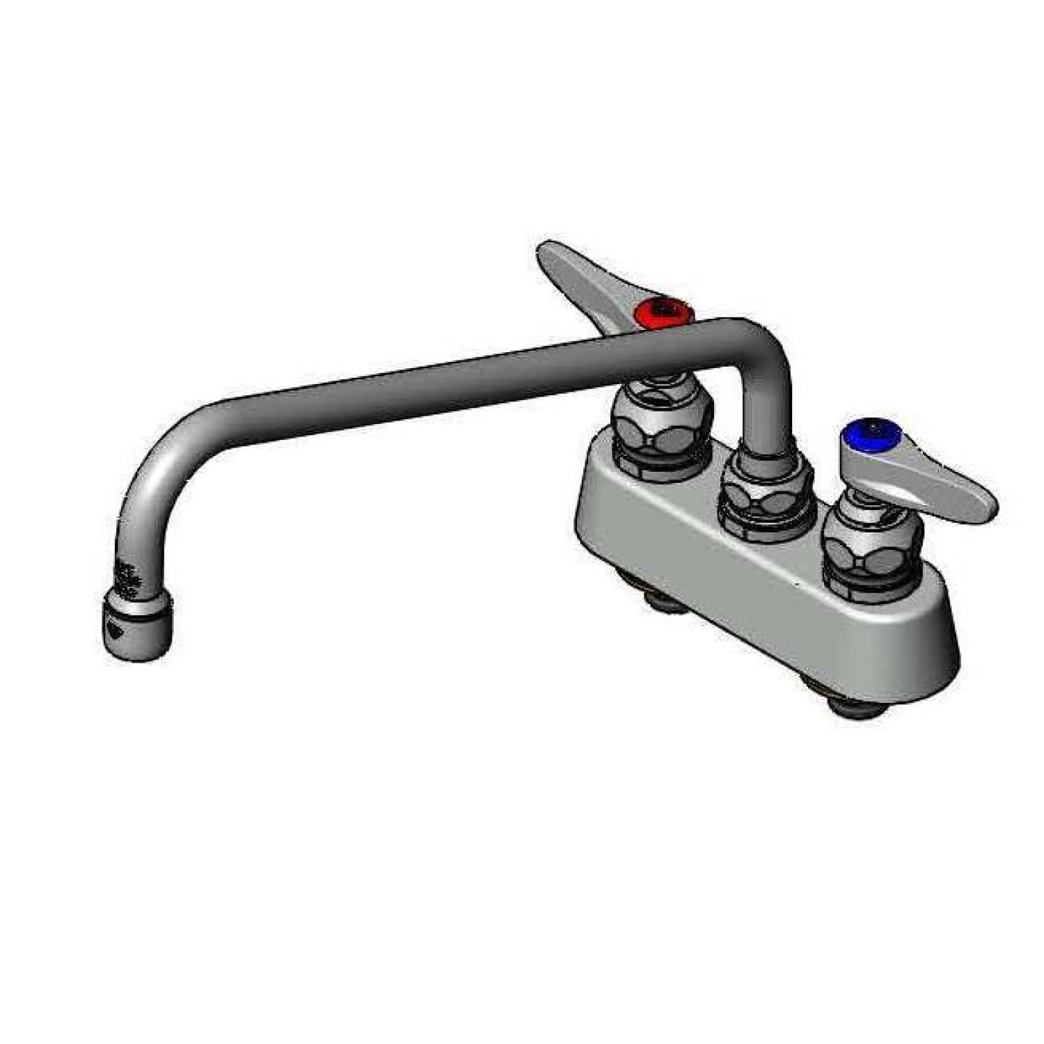 T&S B-1103 Workboard Faucet, Deck Mount, 3-1/2 Inch Centers, 12 Inch Swing Nozzle | AV3PXD