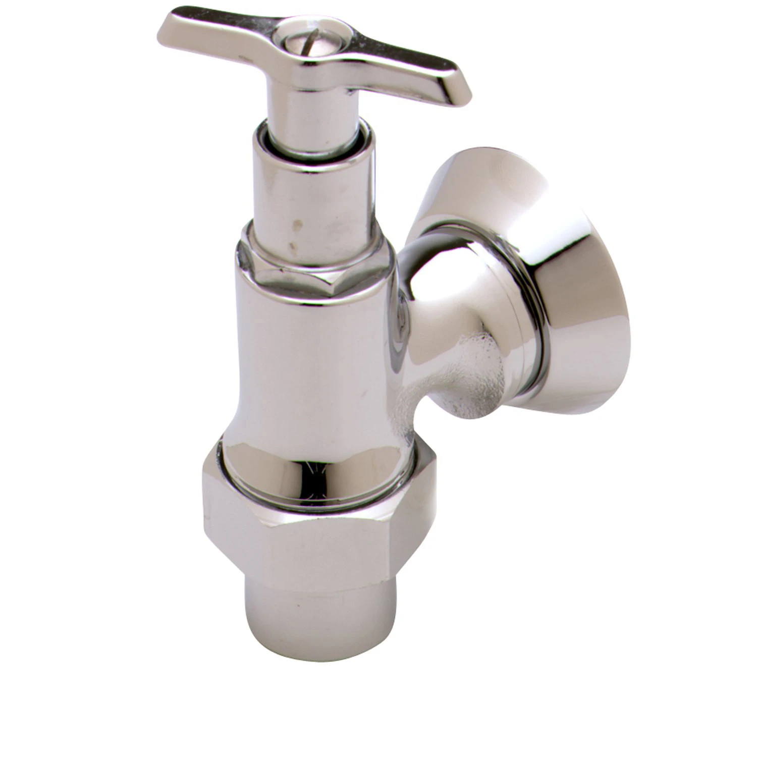 T&S B-1355 Loose Key Angle Stop, 3/8 Inch NPT Female Inlet, 3/8 Inch NPT Female Outlet | AV3QHR