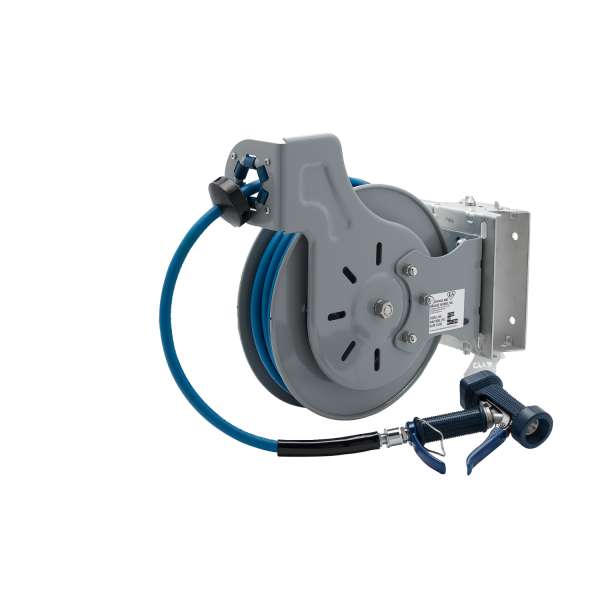 Open Epoxy Coated Reel, 3/8 Inch, 15 ft. Long, SS Swing Bracket