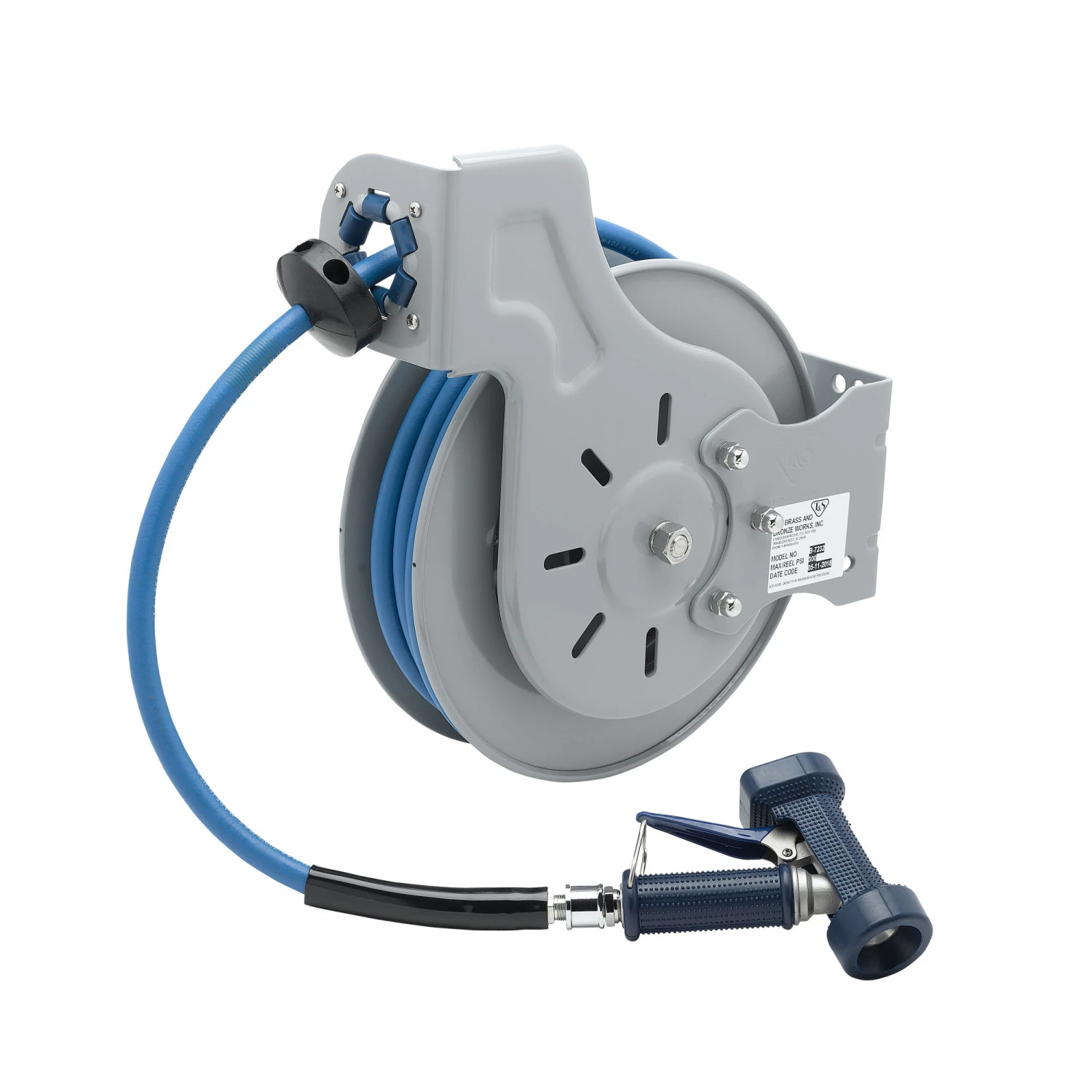 T&S B-7232-02 Hose Reel, Open, 35 FeetHose, 3/8 Inch ID With Rear Trigger Water Gun | AV3RQL