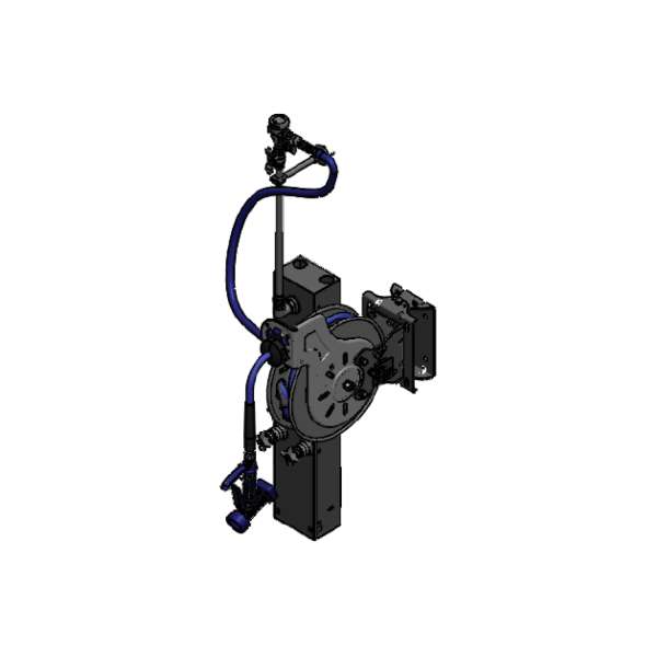 Hose Reel System, 3/8 Inch, 35 ft. Hose, Open Coated Reel, SS Surface Mount Cabinet
