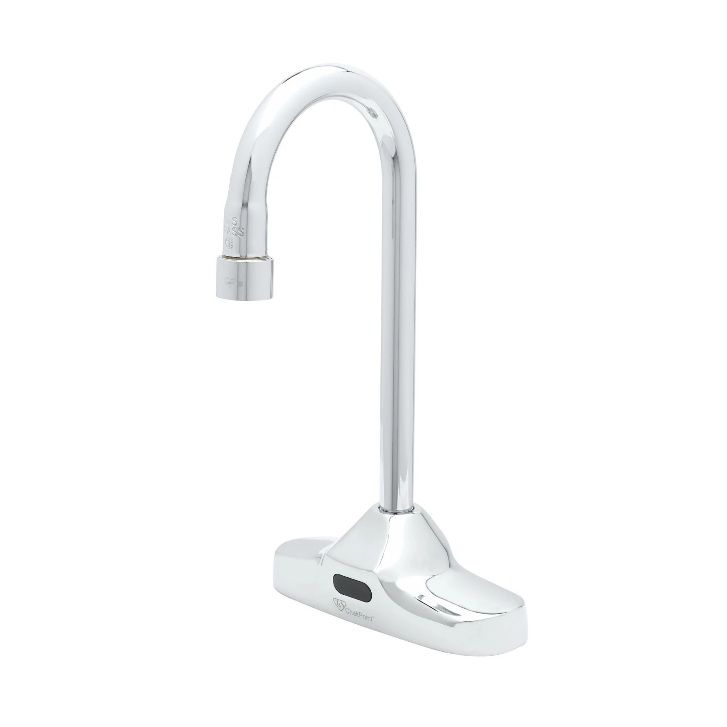 T&S EC-3107-LF22 Sensor Faucet, 4 Inch Deck Mount, Rigid Gooseneck, 2.2 GPM Laminar Outlet Device | CL6VEP